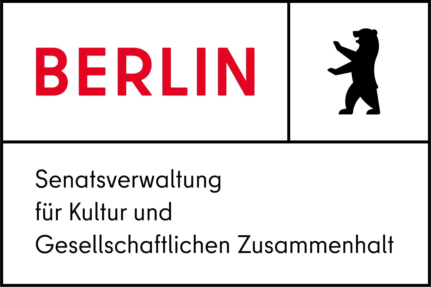 Senatsverwaltung für Kultur und Gesellschaftlichen Zusammenhalt Logo